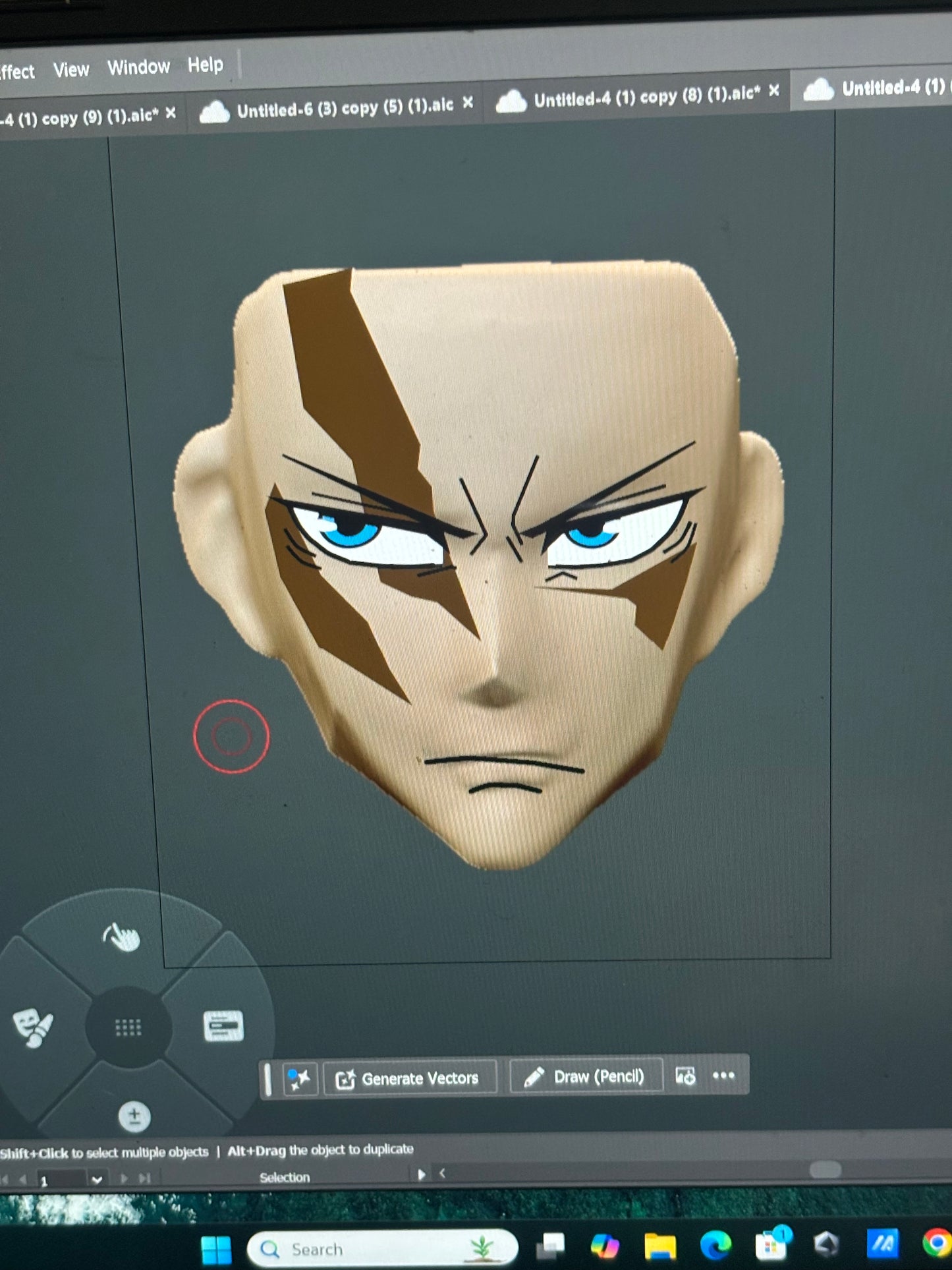 Potential Man Annoyed Scar