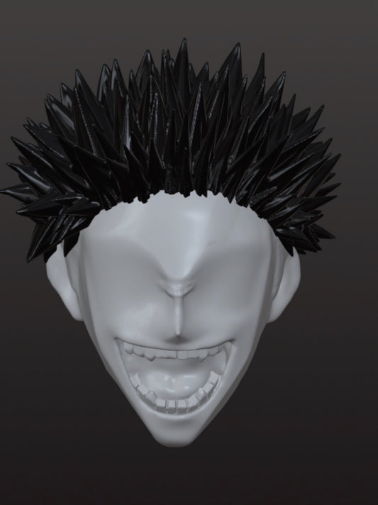 BLACK Windy Conversion Hair Sculpt (1/12th Scale) (Copy)